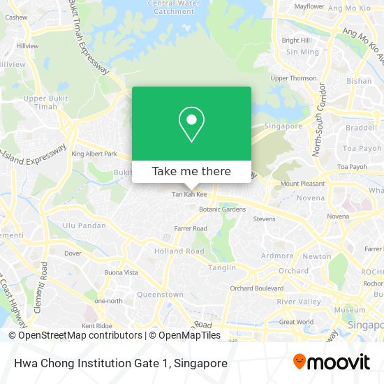 Hwa Chong Institution Gate 1地图