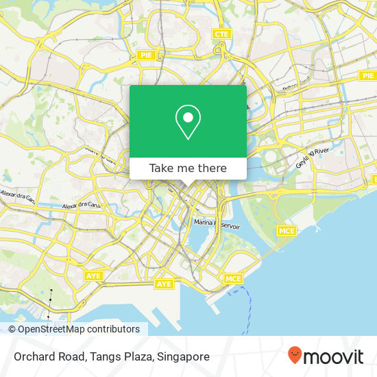 Orchard Road, Tangs Plaza地图