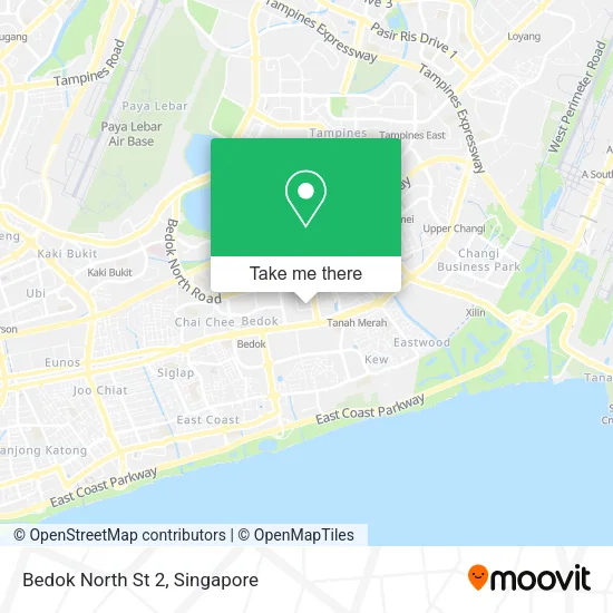 Bedok North St 2 map