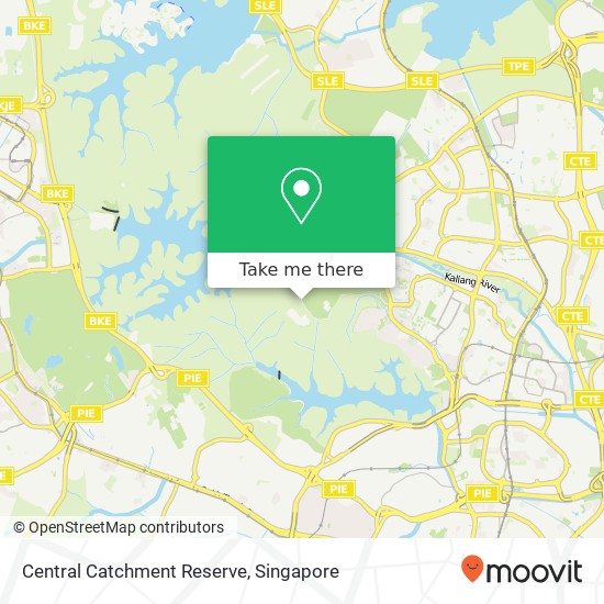 Central Catchment Reserve地图