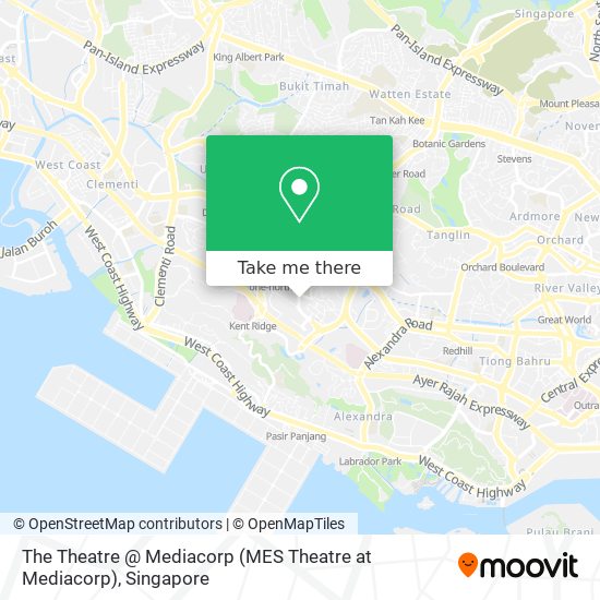 The Theatre @ Mediacorp (MES Theatre at Mediacorp) map