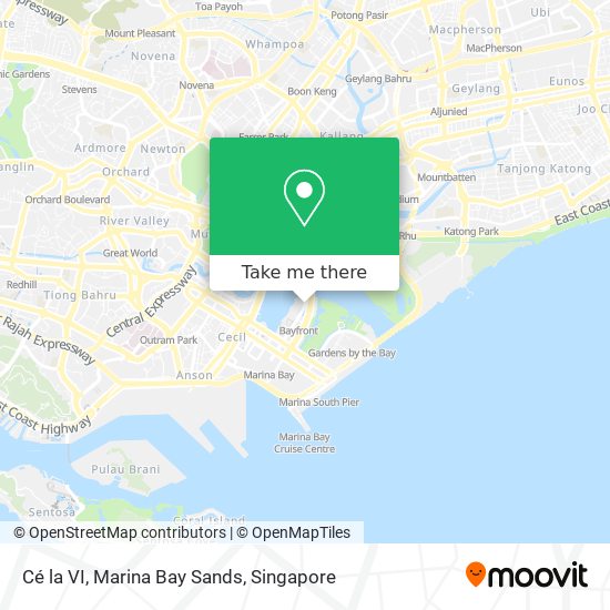 Cé la VI, Marina Bay Sands map