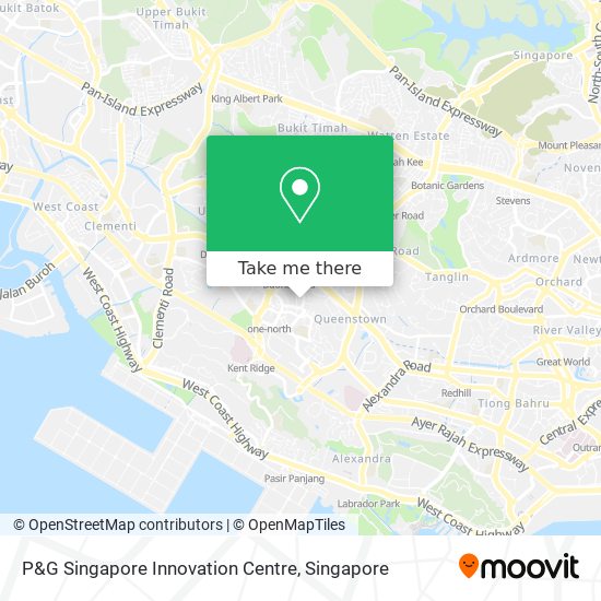 P&G Singapore Innovation Centre map