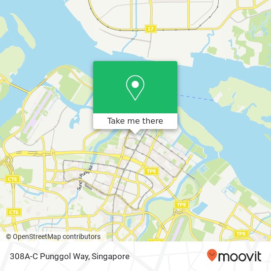 308A-C Punggol Way map