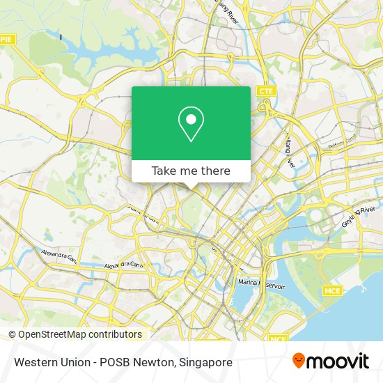 Western Union - POSB Newton map