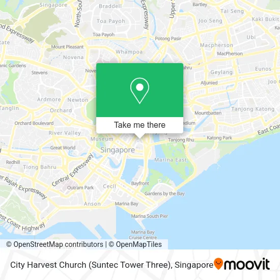 City Harvest Church (Suntec Tower Three) map