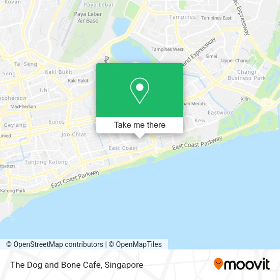 The Dog and Bone Cafe map