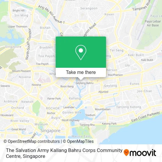 The Salvation Army Kallang Bahru Corps Community Centre map