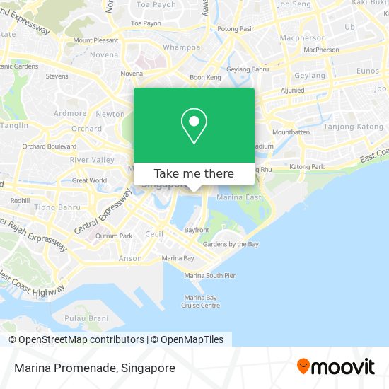 Marina Promenade map