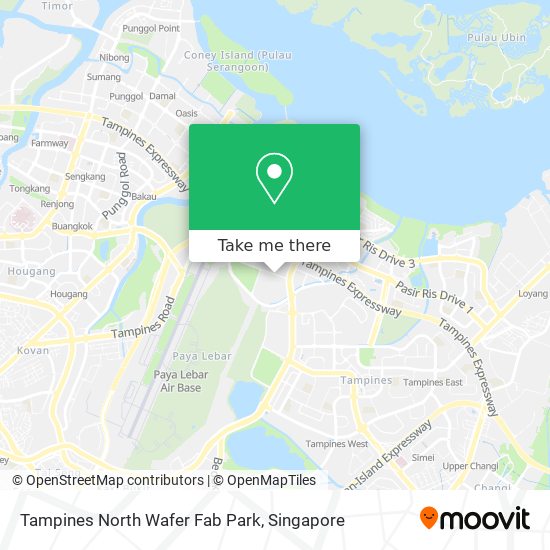 Tampines North Wafer Fab Park map