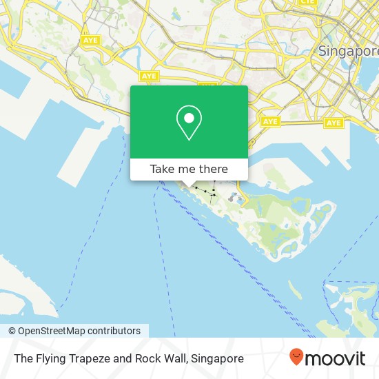 The Flying Trapeze and Rock Wall map