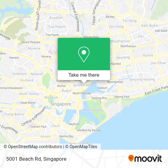 5001 Beach Rd地图