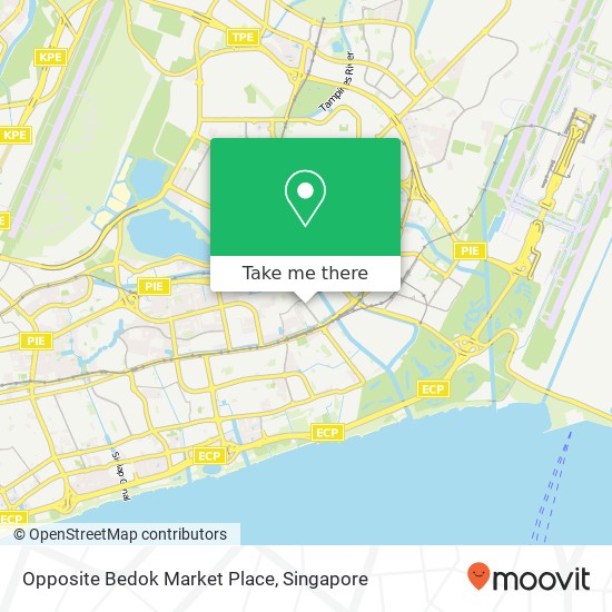 Opposite Bedok Market Place map