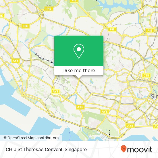 CHIJ St Theresa's Convent map