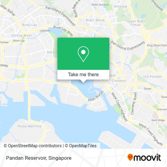 Pandan Reservoir map