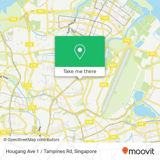 Hougang Ave 1 / Tampines Rd map