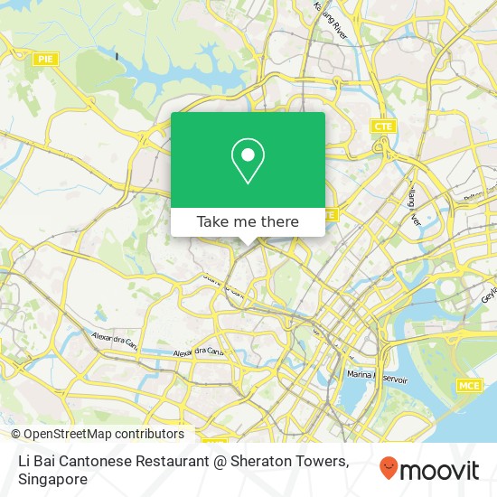 Li Bai Cantonese Restaurant @ Sheraton Towers地图