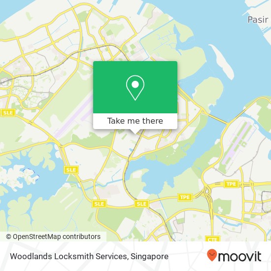 Woodlands Locksmith Services map