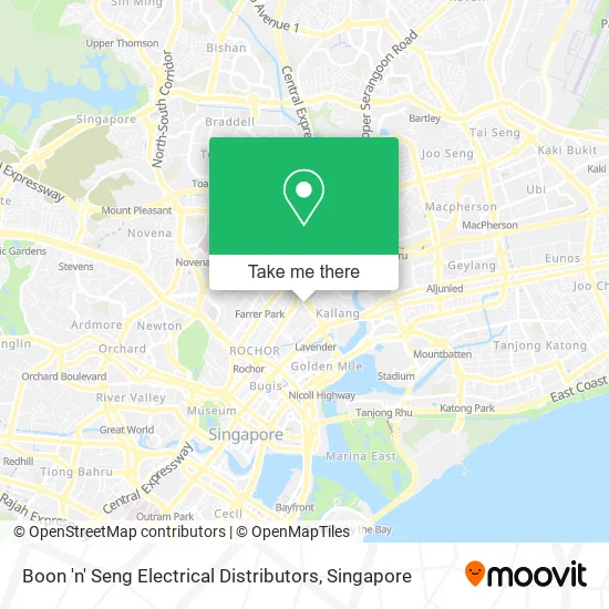 Boon 'n' Seng Electrical Distributors map