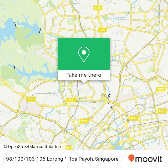 98 / 100 / 103-106 Lorong 1 Toa Payoh map