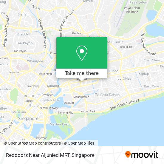 Reddoorz Near Aljunied MRT map