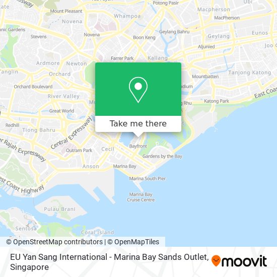 EU Yan Sang International - Marina Bay Sands Outlet map