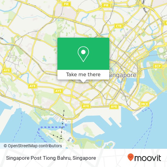 Singapore Post Tiong Bahru map