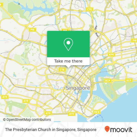 The Presbyterian Church in Singapore map