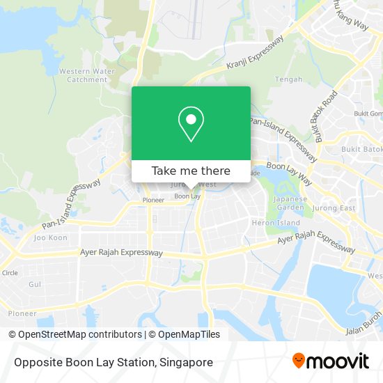 Opposite Boon Lay Station map
