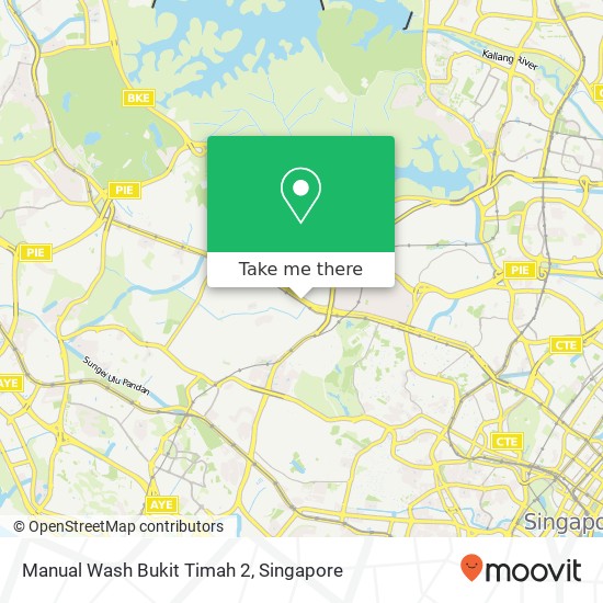 Manual Wash Bukit Timah 2 map