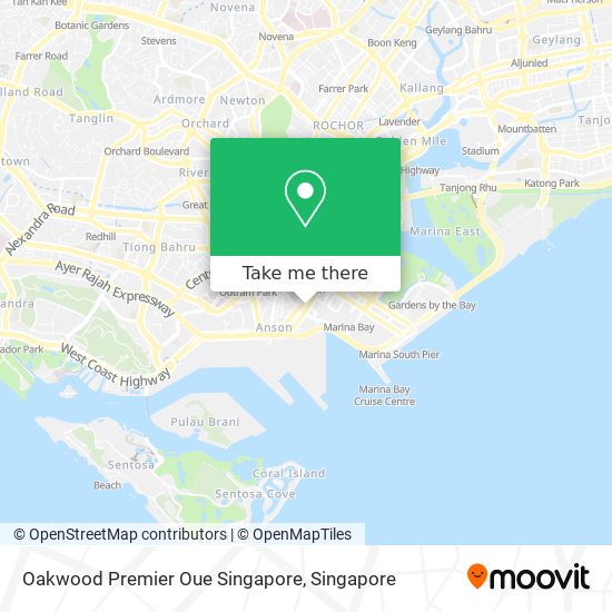 Oakwood Premier Oue Singapore地图