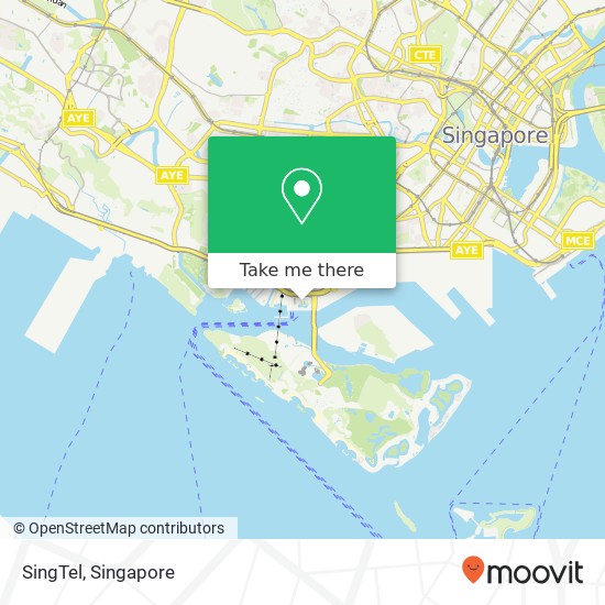 SingTel map