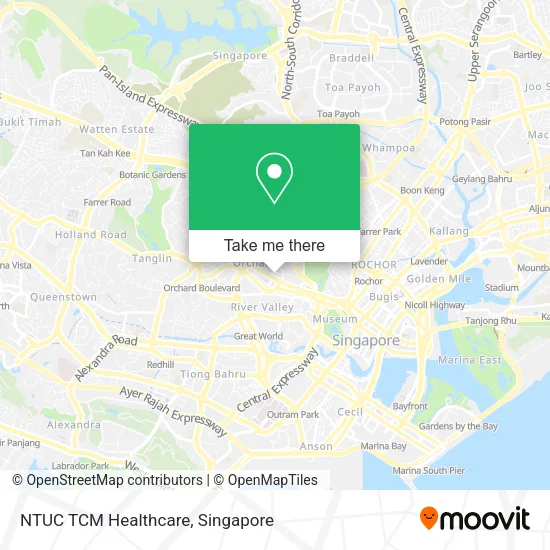 NTUC TCM Healthcare map