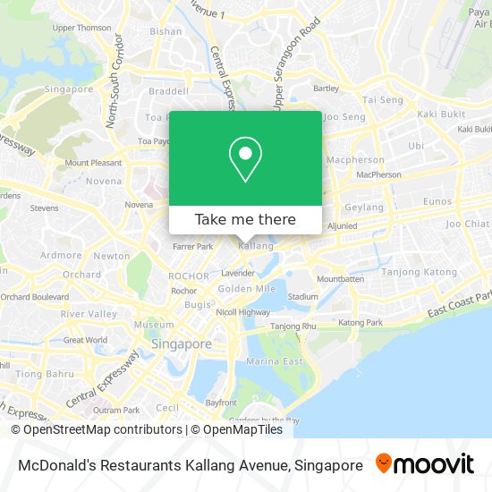 McDonald's Restaurants Kallang Avenue map