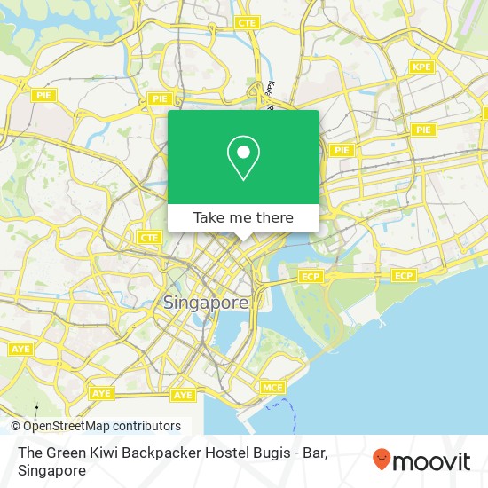 The Green Kiwi Backpacker Hostel Bugis - Bar map