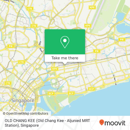 OLD CHANG KEE (Old Chang Kee - Aljunied MRT Station) map