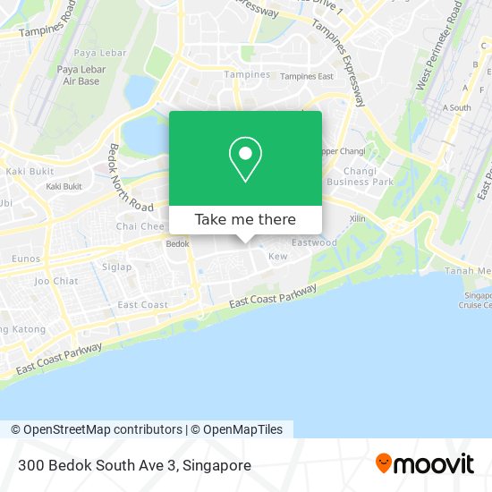 300 Bedok South Ave 3 map