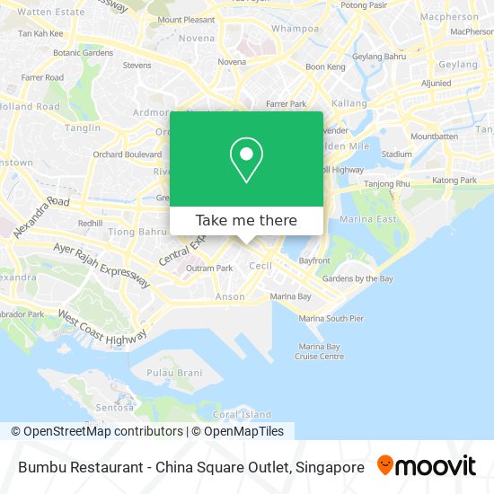 Bumbu Restaurant - China Square Outlet map