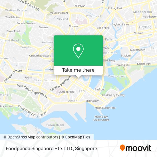 Foodpanda Singapore Pte. LTD. map
