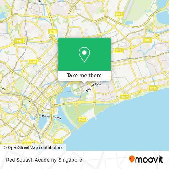 Red Squash Academy map