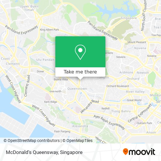 McDonald's Queensway map
