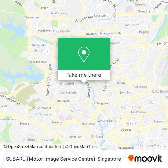 SUBARU (Motor Image Service Centre) map