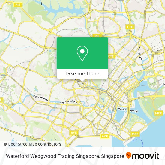 Waterford Wedgwood Trading Singapore map