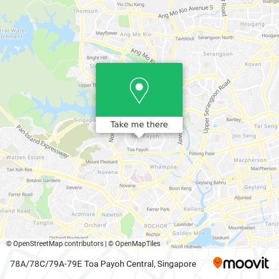 78A / 78C / 79A-79E Toa Payoh Central map