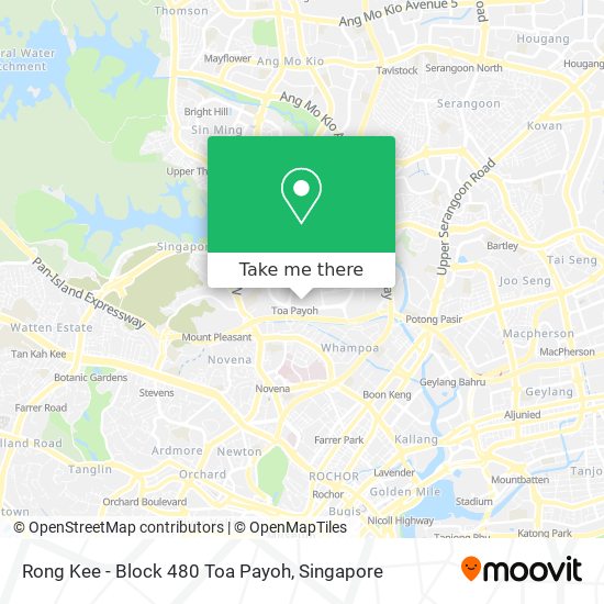 Rong Kee - Block 480 Toa Payoh map