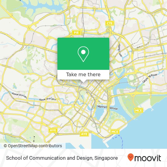 School of Communication and Design map