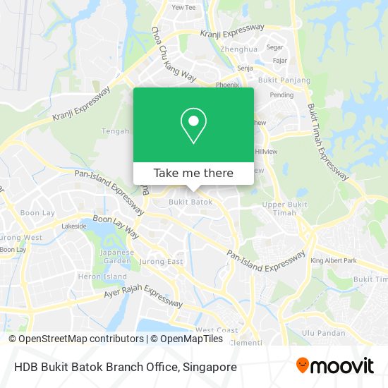HDB Bukit Batok Branch Office map