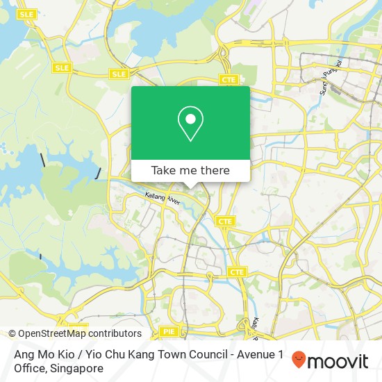 Ang Mo Kio / Yio Chu Kang Town Council - Avenue 1 Office map