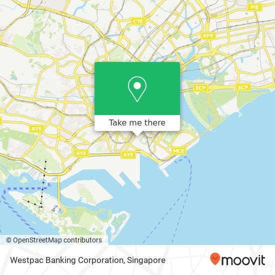 Westpac Banking Corporation map