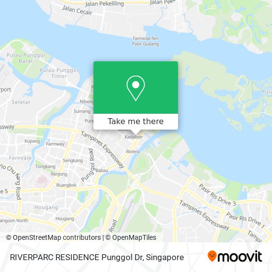RIVERPARC RESIDENCE Punggol Dr map